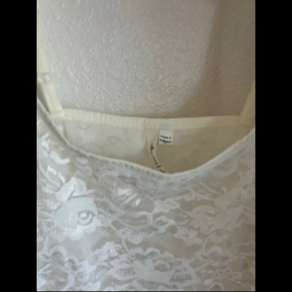 NWT Willow Bay brand size XL Ivory Colored Lacey Tank Top - Picture 3 of 4